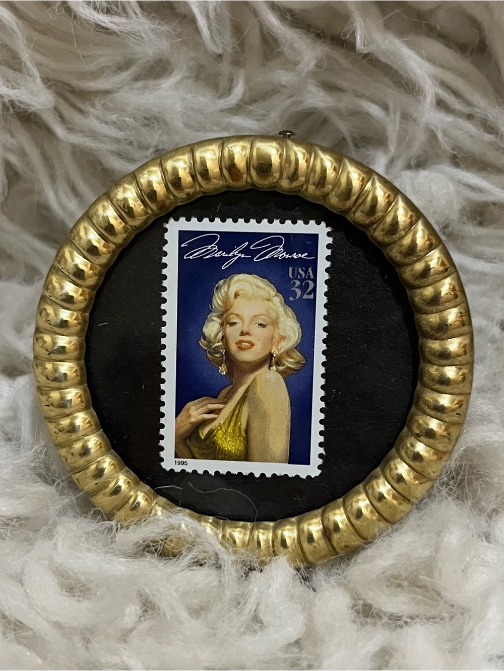 Framed Marilyn Monroe Collectable Stamp